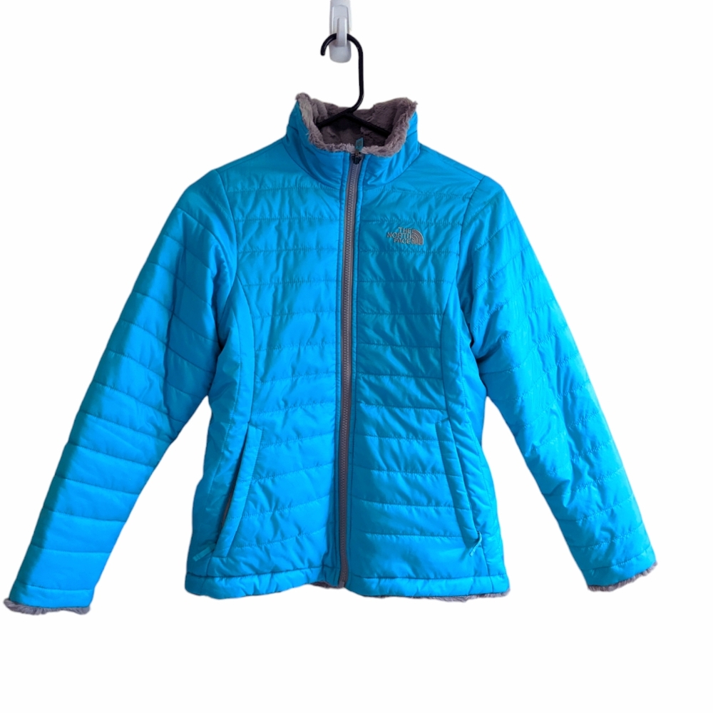 Like new The North Face girls reversible winter coat size L 14 -16